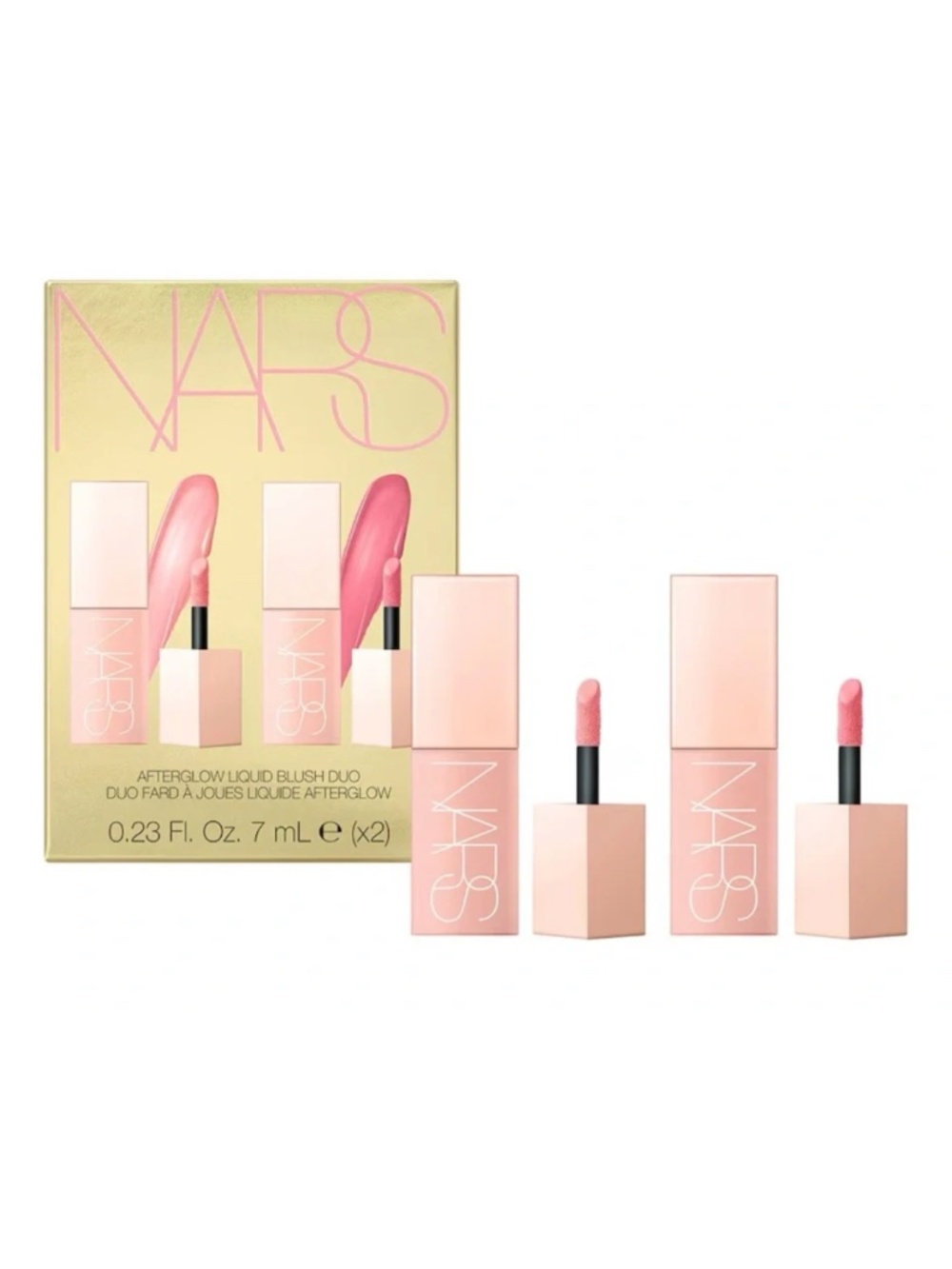 NEW NARS Afterglow Liquid Blush Duo, Shades Orgasm and Bubbly, Limited Edition